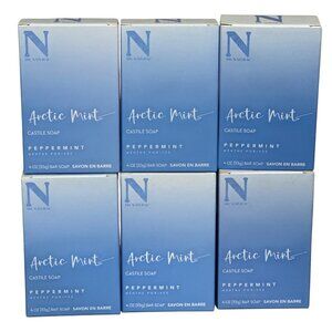 Dr. Natural Arctic Mint Peppermint Castile Soap Bar 4 Oz - Vegan Paraben-Free Su
